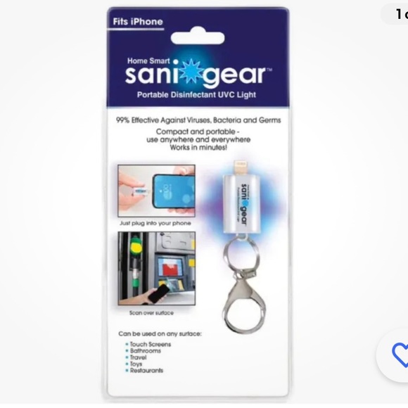 Home Smart Sani Gear Portable Sanitizing UVC Light Sealed Pack - Picture 1 of 6